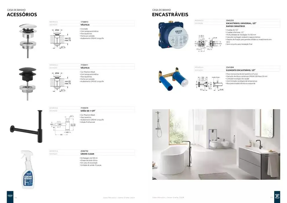 Folheto Catalogo gama grohe 2024 b 1 digital de 14 de novembro até 31 de dezembro 2024 - Pagina 18