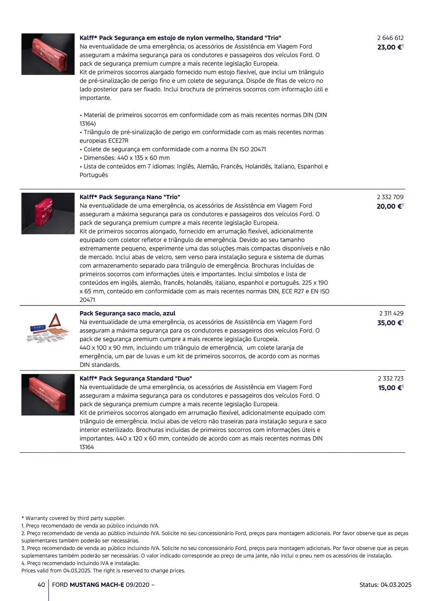 Folheto Folheto Ford de 18 de março até 31 de agosto 2025 - Pagina 40