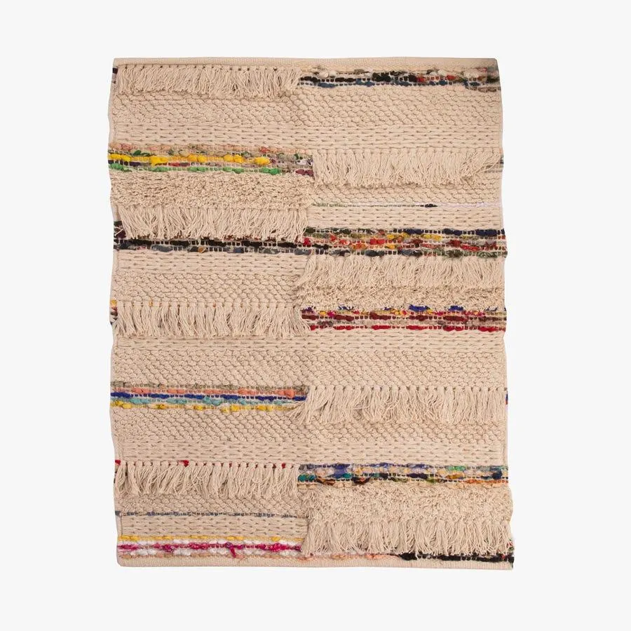 Tapete riscas algodão multicor 200x300 cm BENAGIL