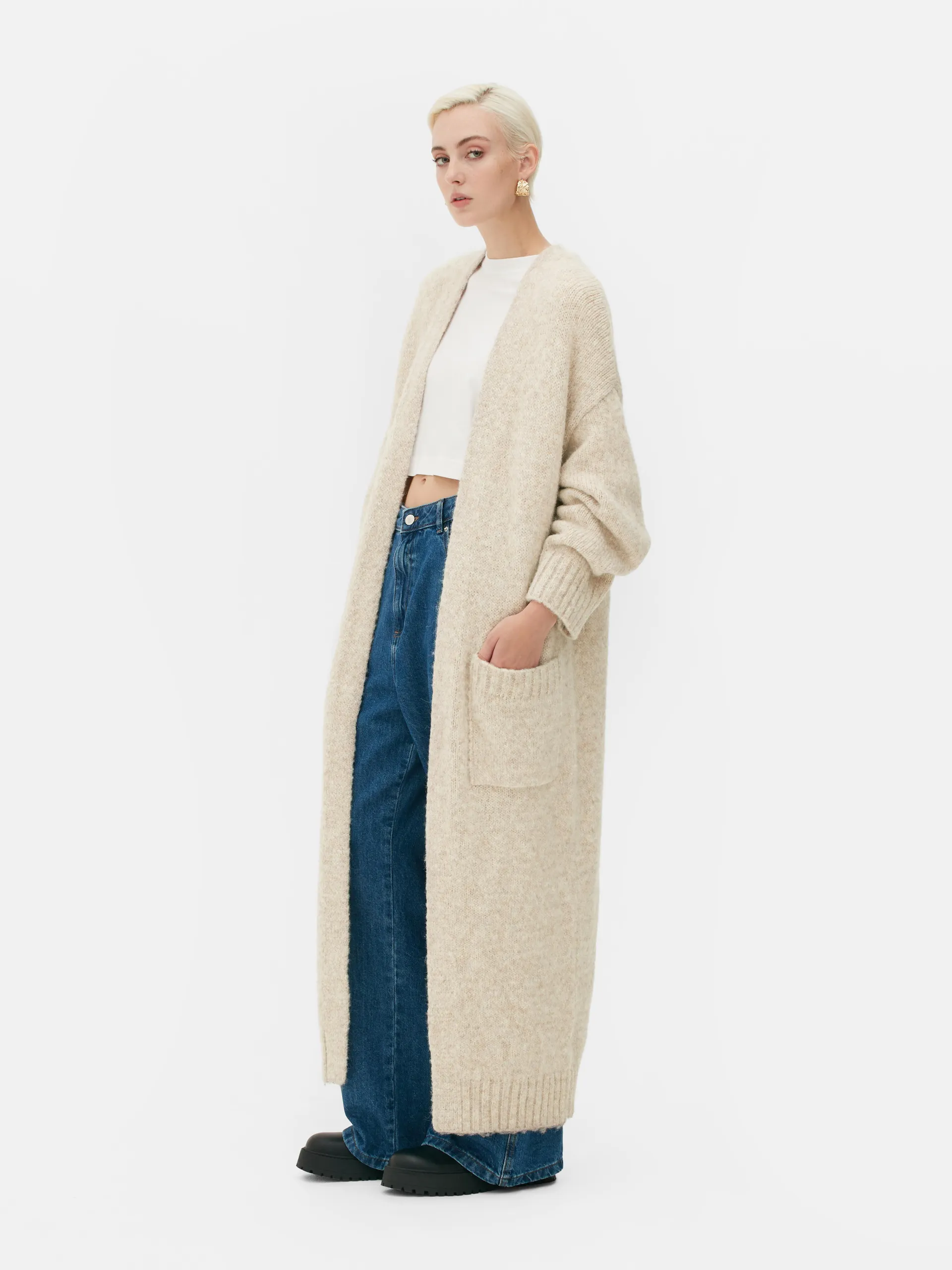 Casaco malha comprido Rita Ora