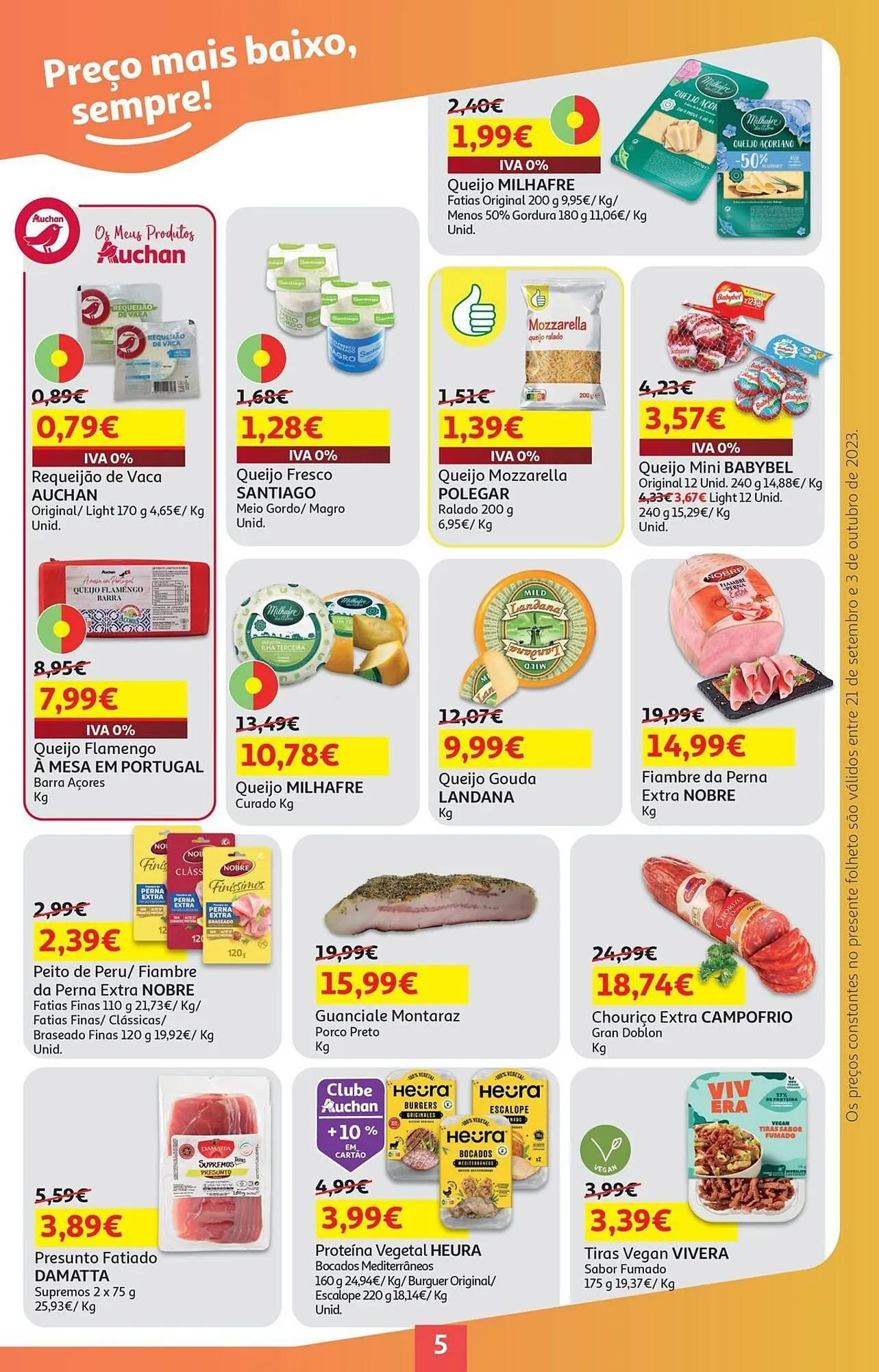 Folheto Folheto Auchan de 21 de setembro até 3 de outubro 2023 - Pagina 5