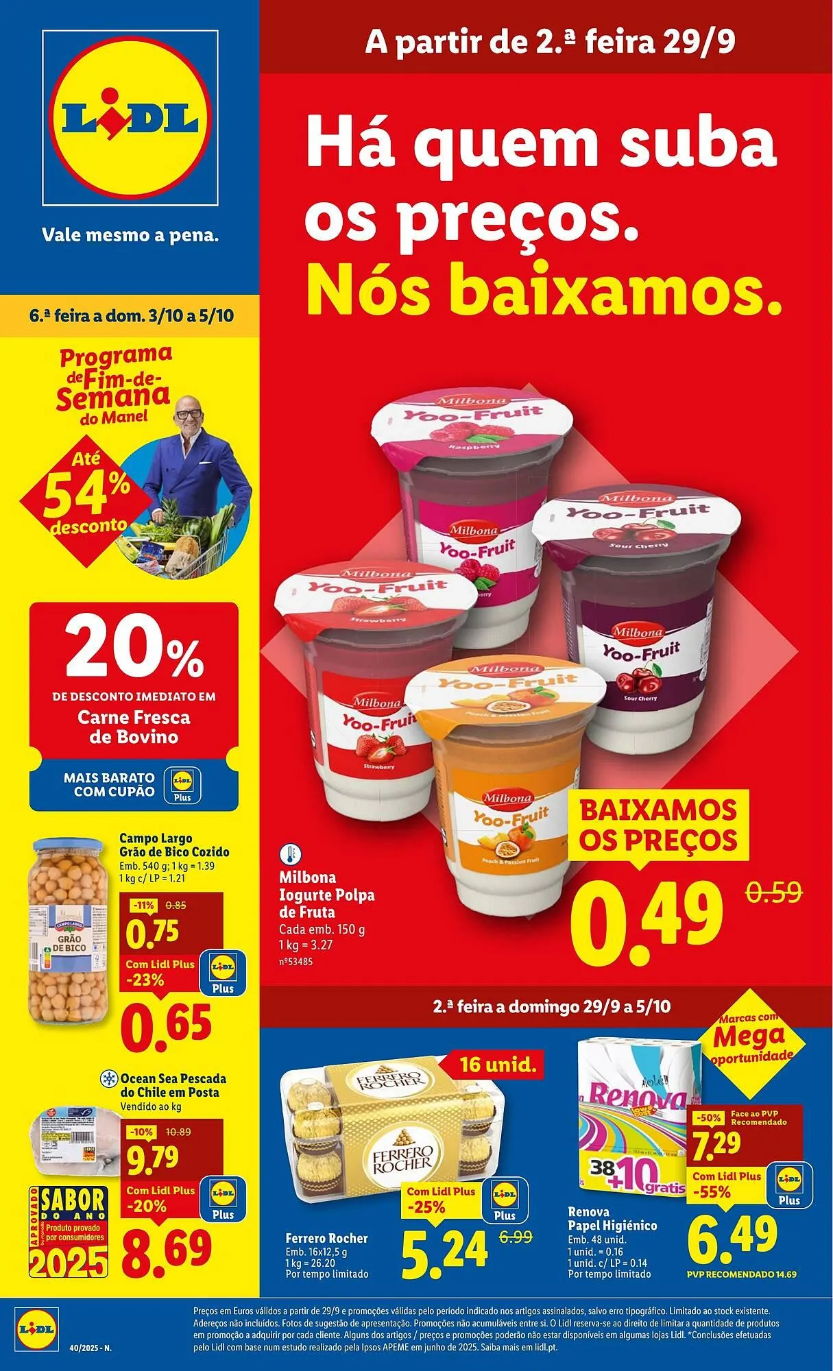 Folheto Folheto Lidl de 29 de setembro até 5 de outubro 2025 - Pagina 1