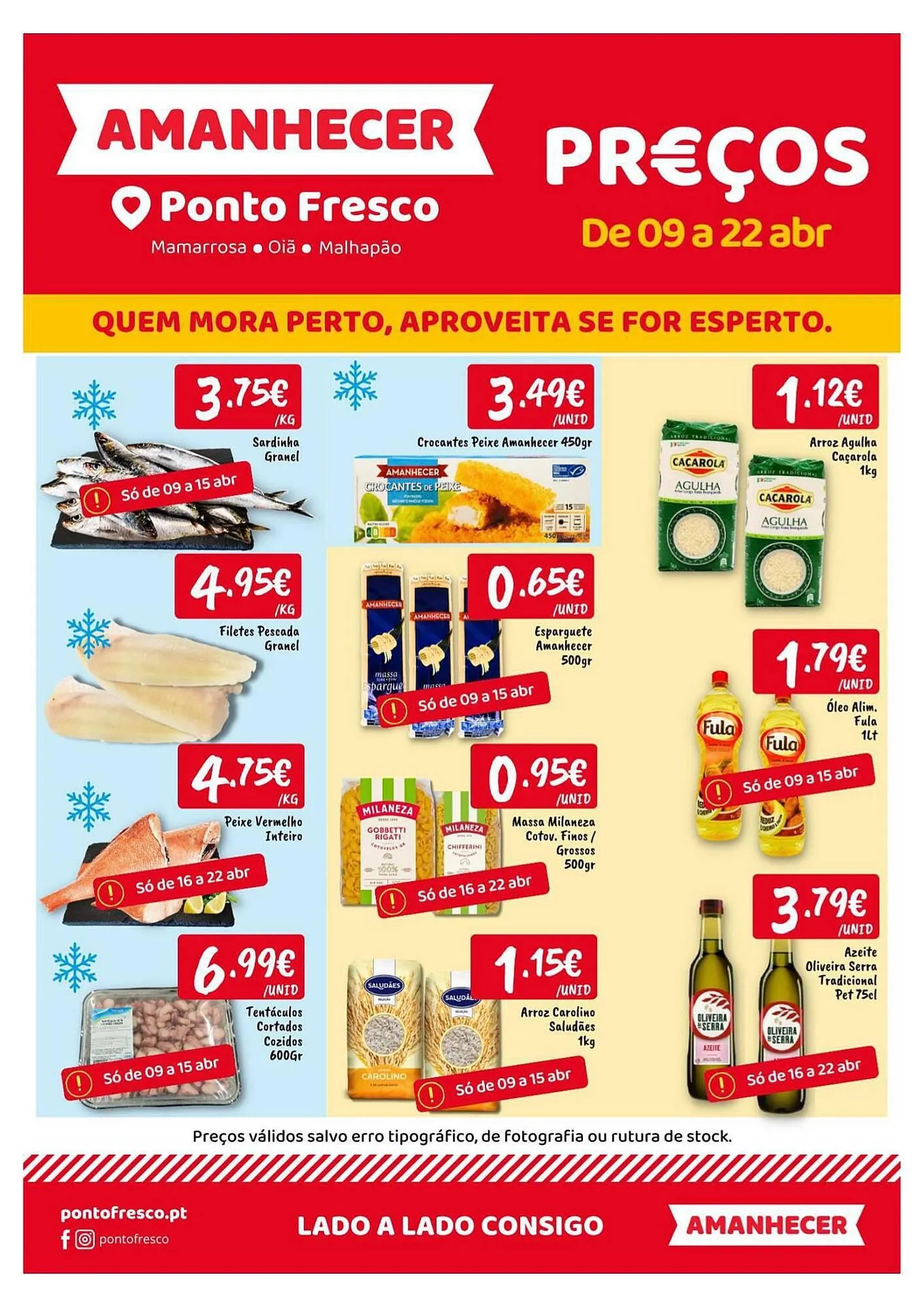 Folheto Folheto Ponto Fresco de 9 de abril até 22 de abril 2026 - Pagina 1