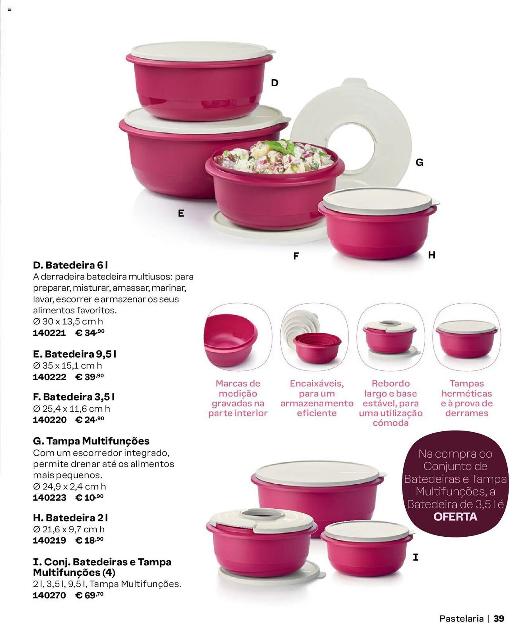 Folheto Folheto Tupperware de 5 de março até 31 de agosto 2024 - Pagina 39