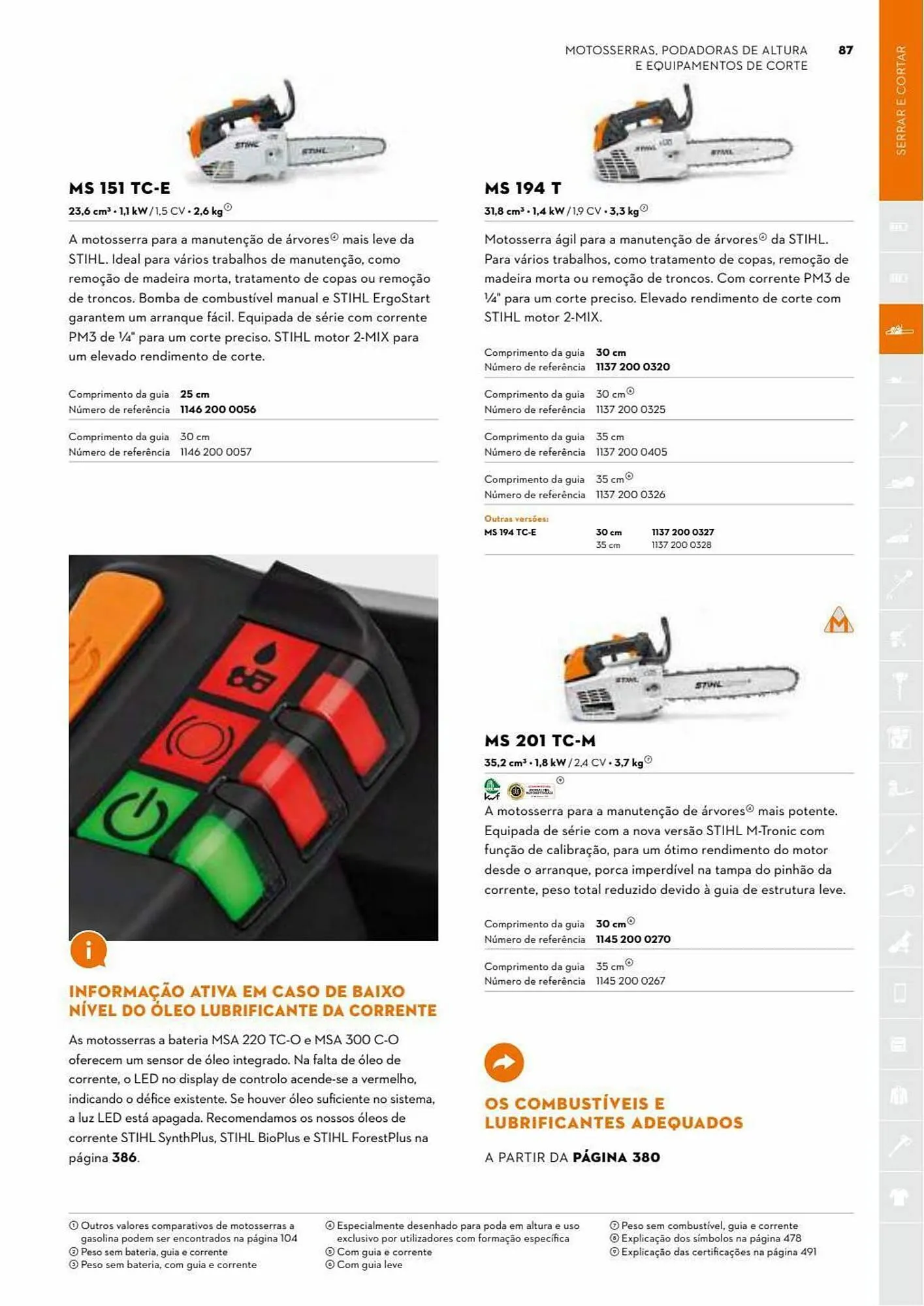 Folheto Folheto Stihl de 3 de julho até 31 de dezembro 2023 - Pagina 87