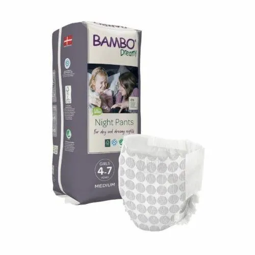 Bambo Nature Fraldas Cueca Dreamy Night 4-7 Anos Menina 10 Unidades