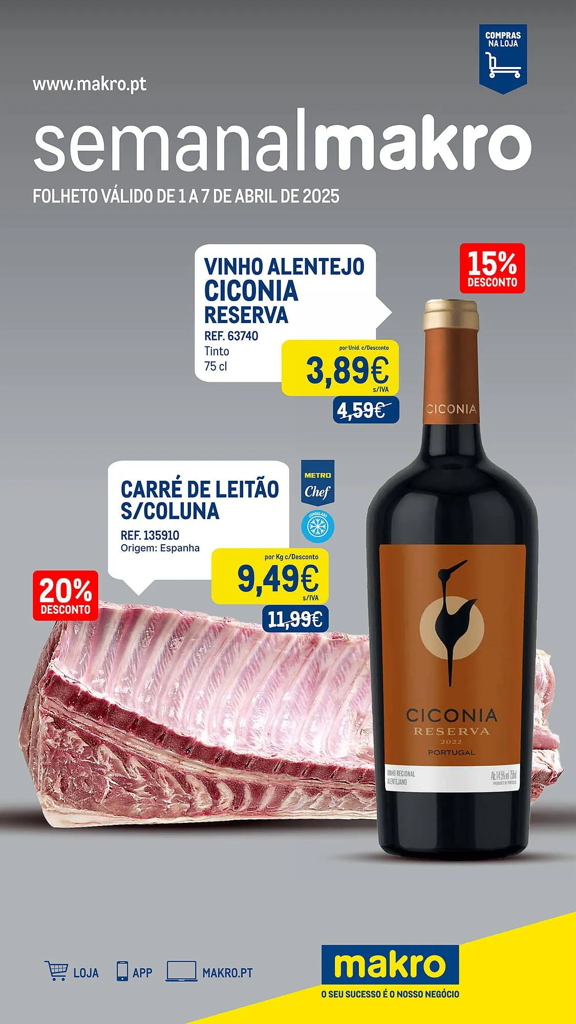 Folheto Folheto Makro de 31 de março até 7 de abril 2025 - Pagina 1