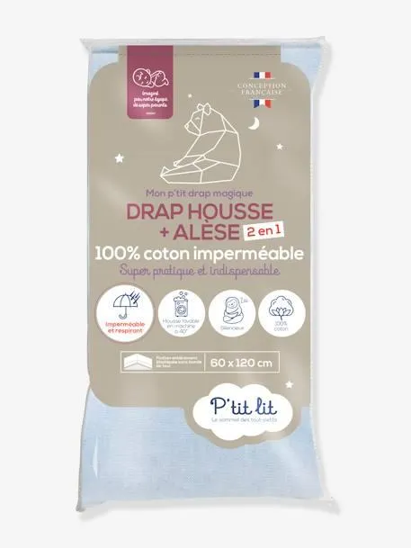 Lençol mágico 2 em 1: lençol-capa/proteção - P'TIT LIT