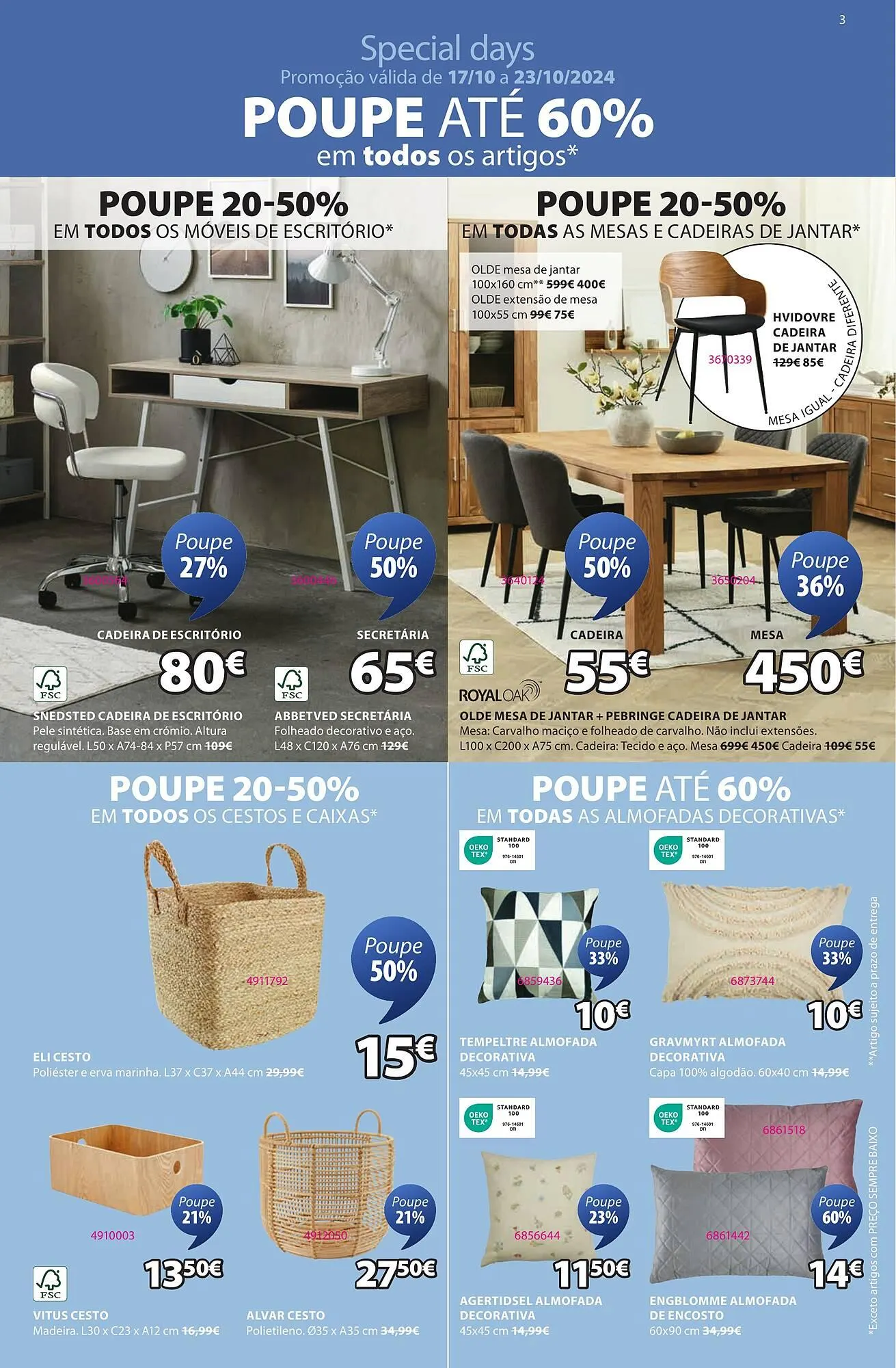 Folheto Folheto JYSK de 17 de outubro até 1 de novembro 2024 - Pagina 3