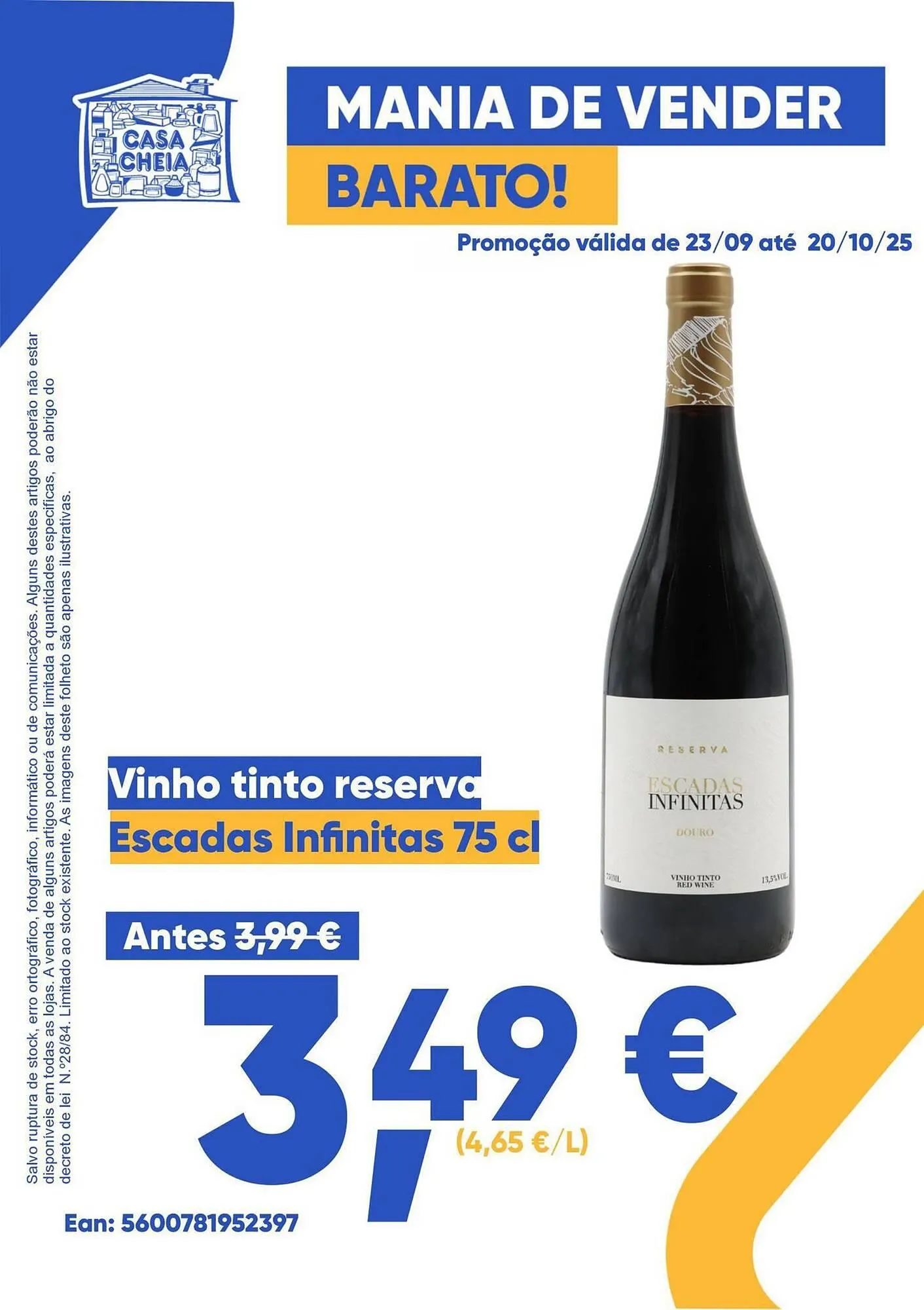 Folheto Folheto Casa Cheia de 23 de setembro até 20 de outubro 2025 - Pagina 1