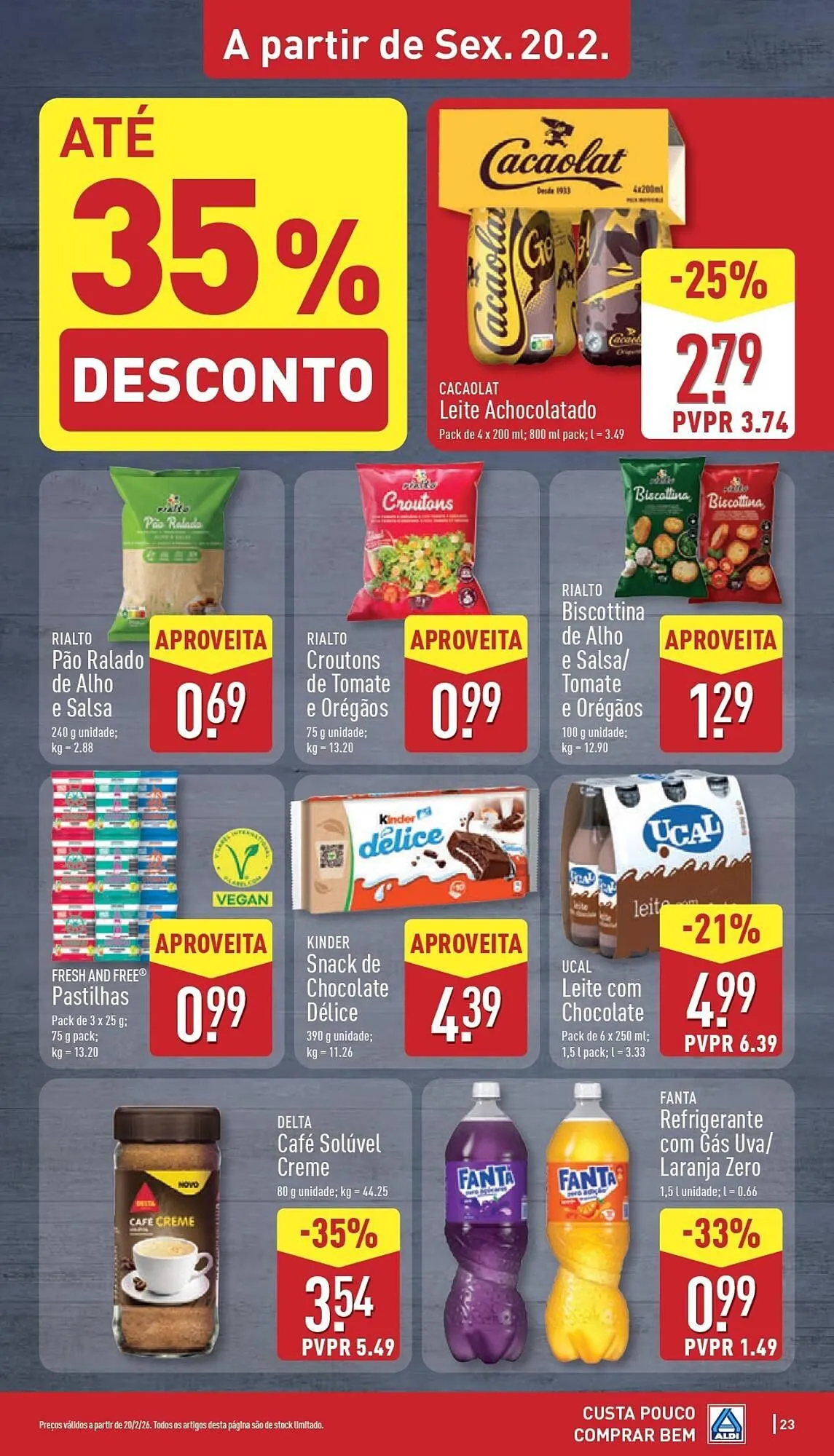 Folheto Folheto ALDI de 16 de fevereiro até 22 de fevereiro 2026 - Pagina 23