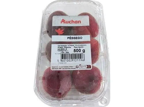 pêssego vermelho auchan 500 g
