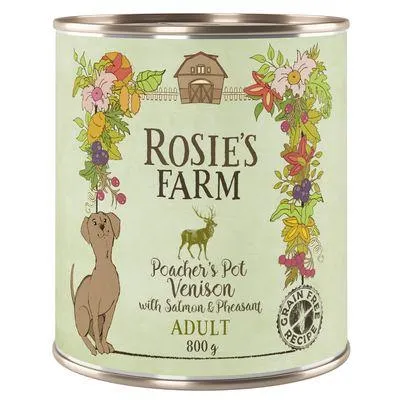 Rosie's Farm Adult 24 x 800 g latas para cães em promoção: 20 + 4 grátis!