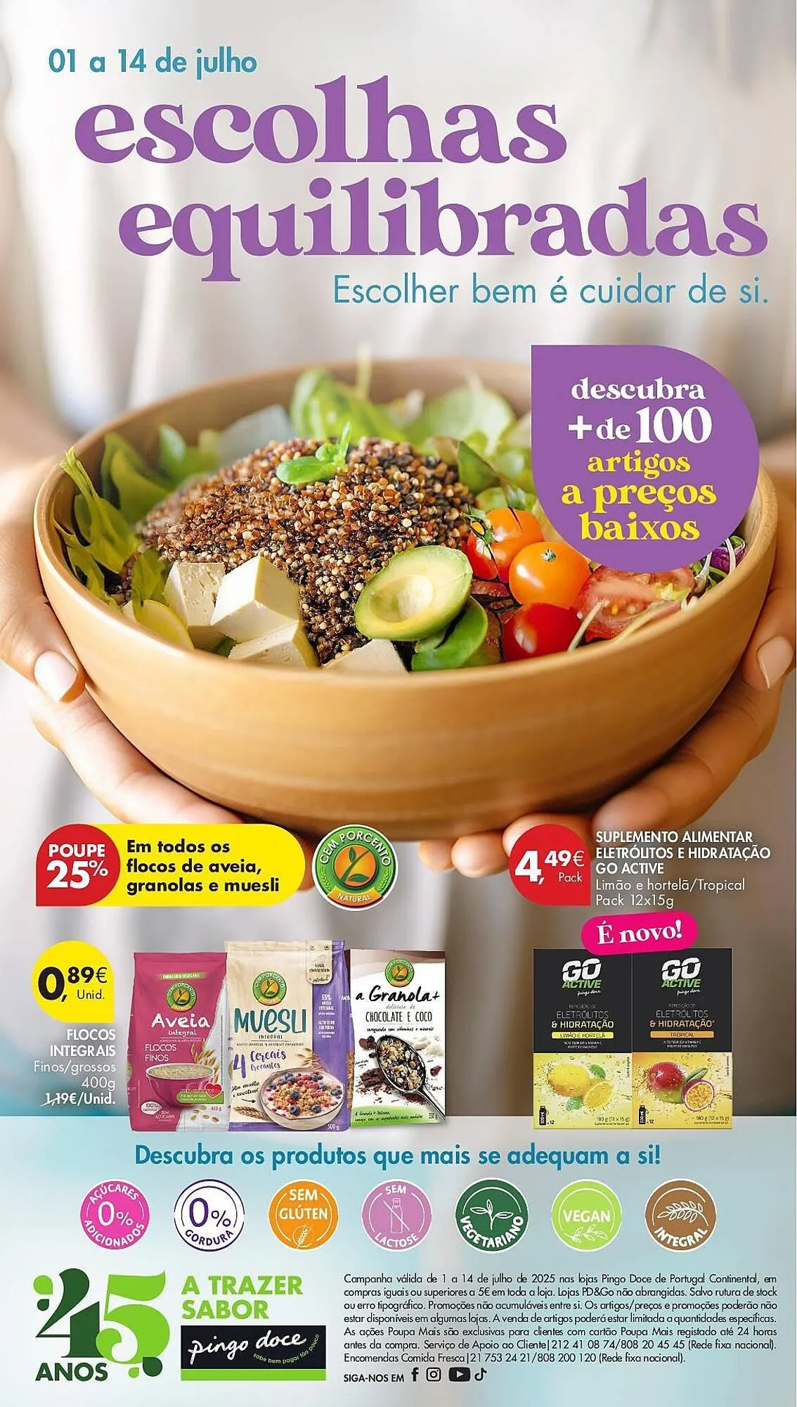 Folheto Folheto Pingo Doce de 1 de julho até 14 de julho 2025 - Pagina 1