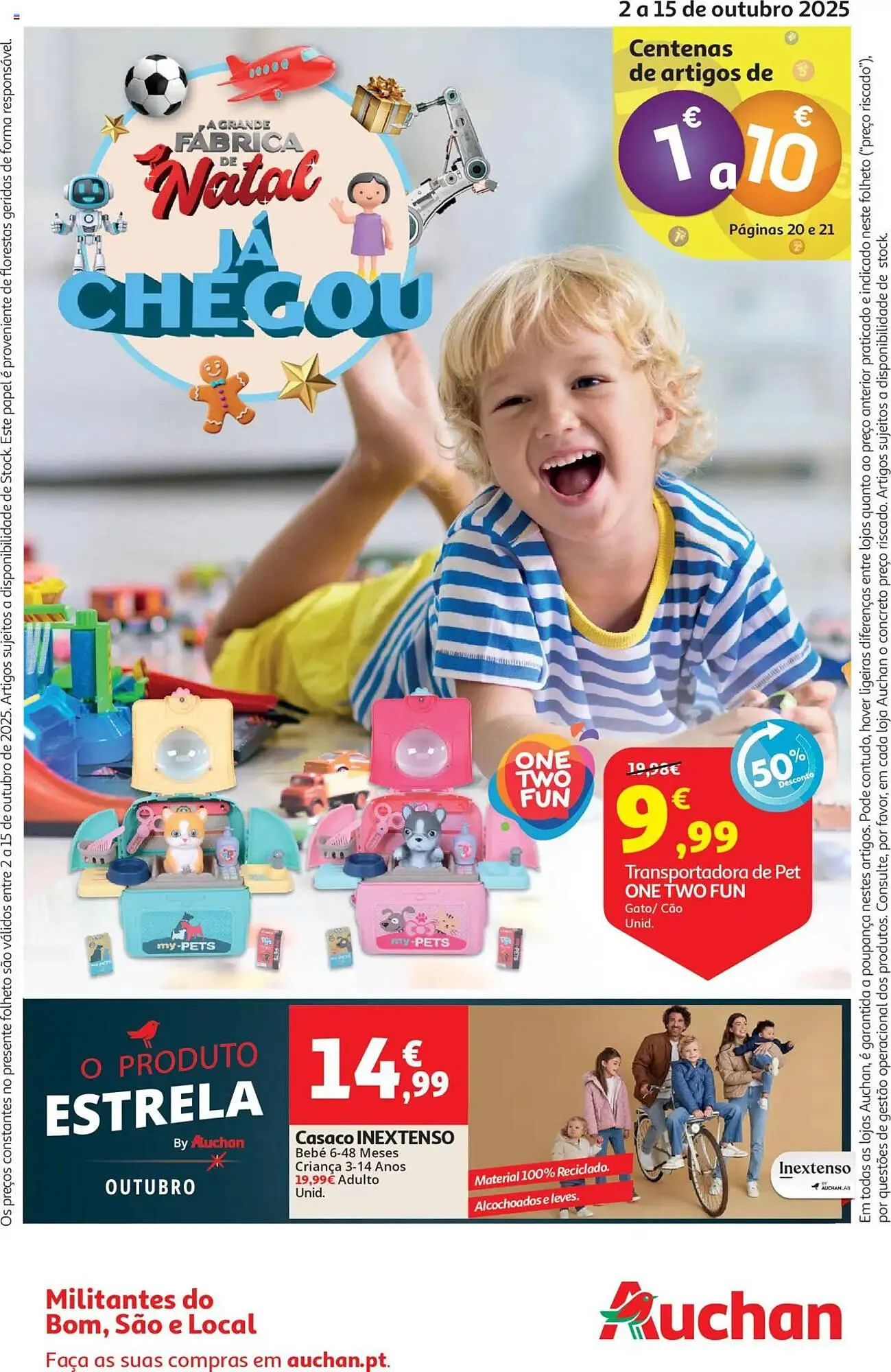 Folheto Folheto Auchan de 2 de outubro até 16 de outubro 2025 - Pagina 1