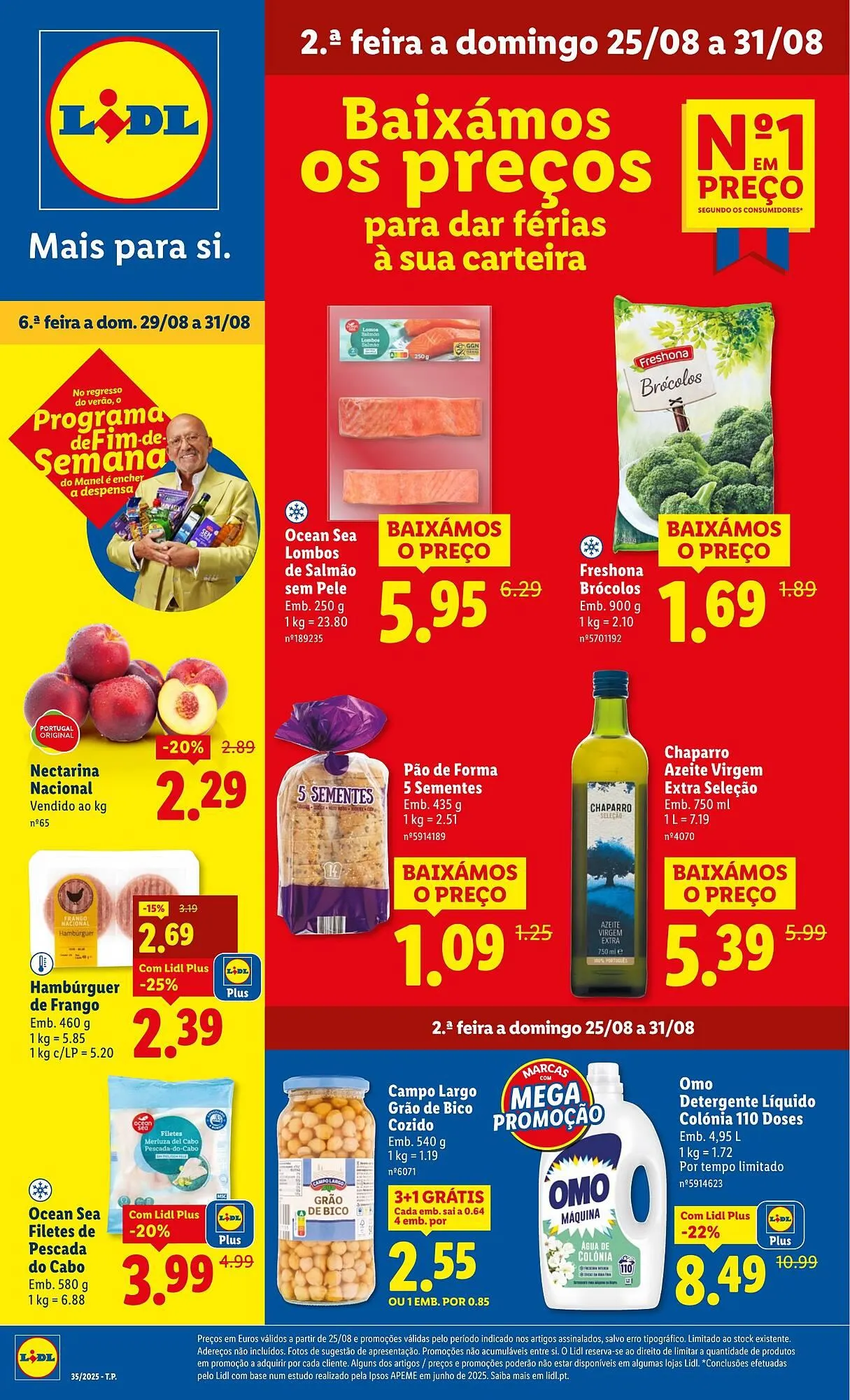 Folheto Folheto Lidl de 25 de agosto até 31 de agosto 2025 - Pagina 1