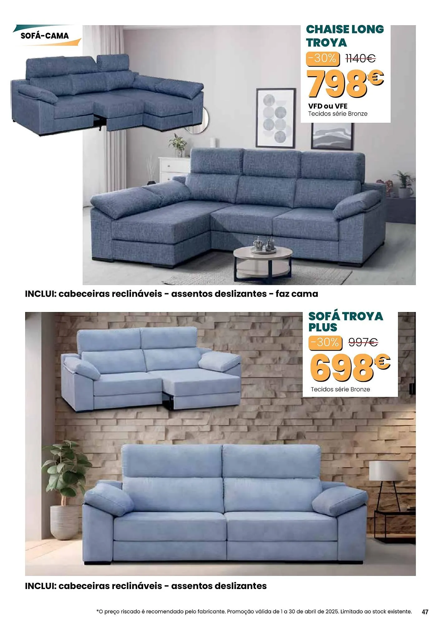 Folheto Folheto Hiper Centro do Móvel de 1 de abril até 30 de abril 2025 - Pagina 47