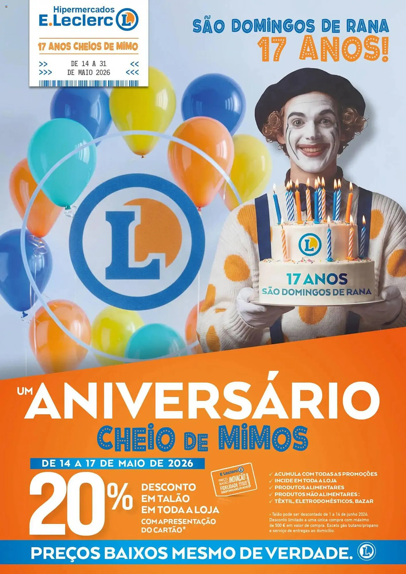 Folheto Folheto E.Leclerc de 14 de maio até 31 de maio 2026 - Pagina 1