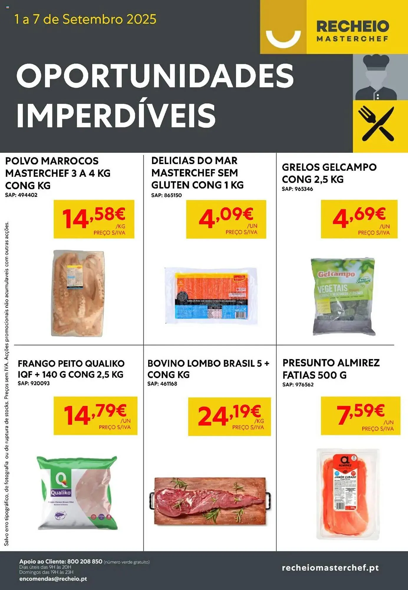Folheto folheto Recheio de 1 de setembro até 7 de setembro 2025 - Pagina 1