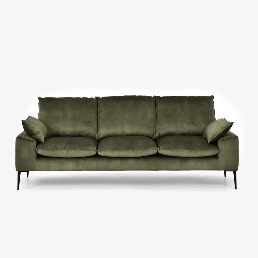Sofá veludo verde CONNELLY