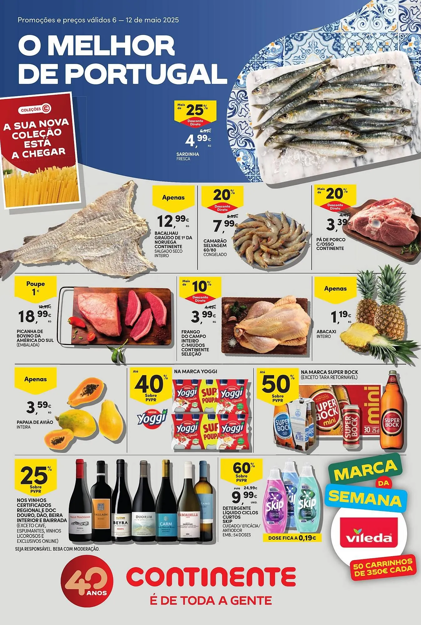 Folheto Folheto Continente de 6 de maio até 12 de maio 2025 - Pagina 1