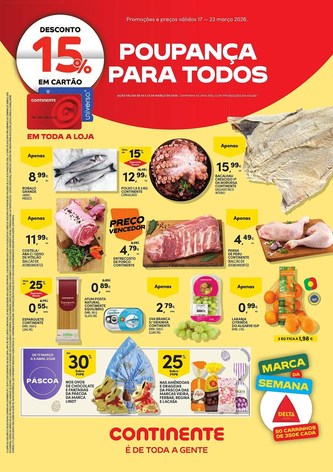 Folheto Folheto Continente Bom dia de 17 de março até 23 de março 2026 - Pagina 1