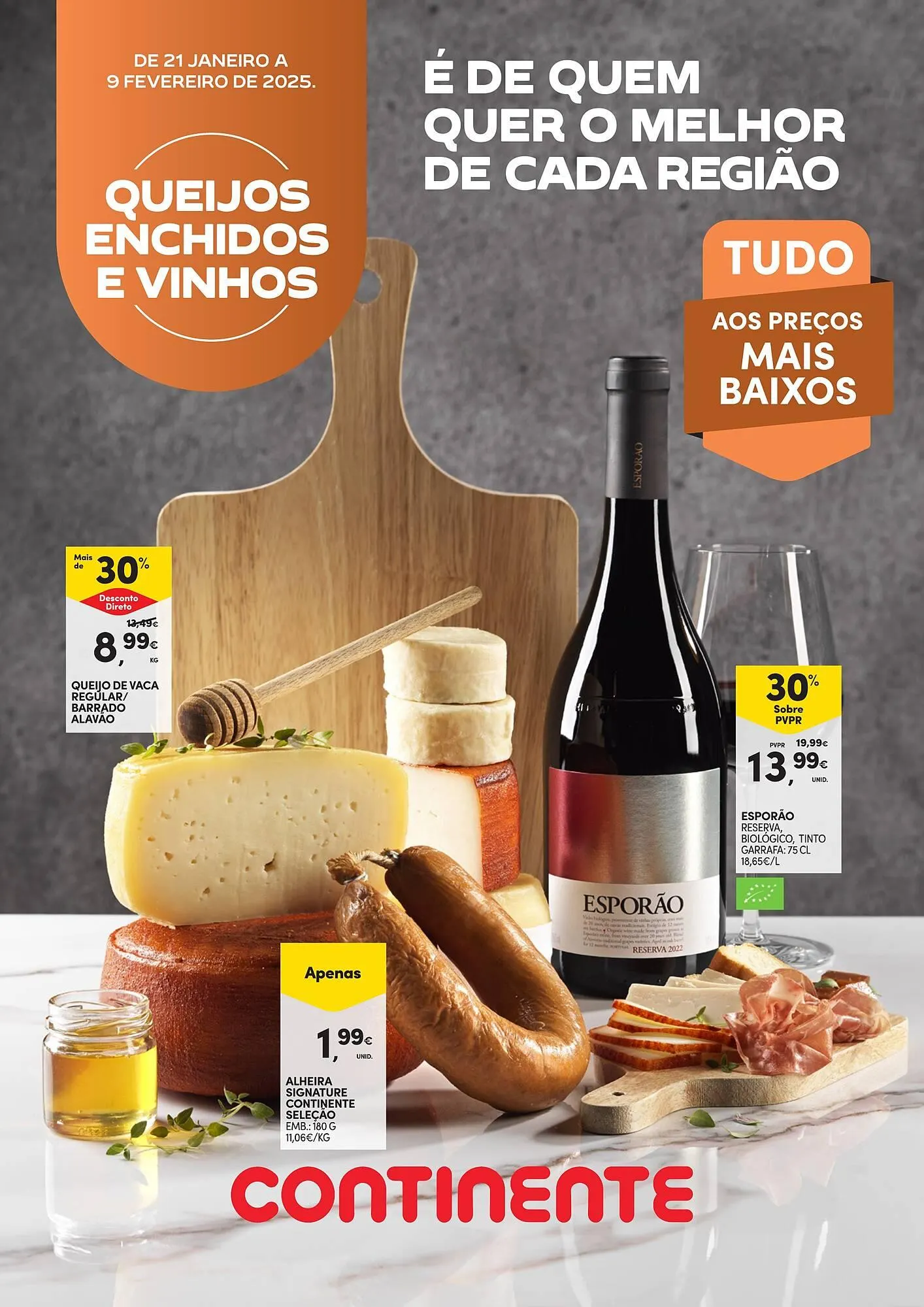 Folheto Folheto Continente de 21 de janeiro até 9 de fevereiro 2025 - Pagina 1