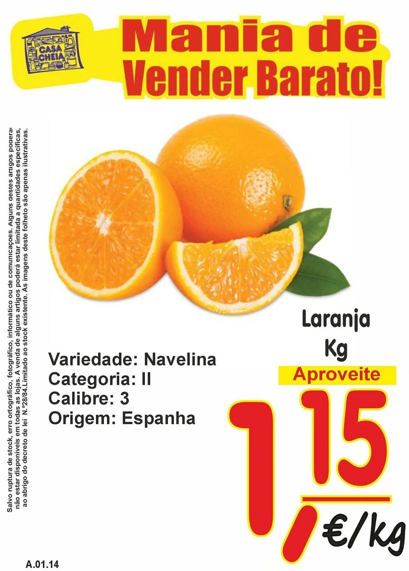 Folheto Folheto Casa Cheia de 8 de janeiro até 14 de janeiro 2026 - Pagina 1