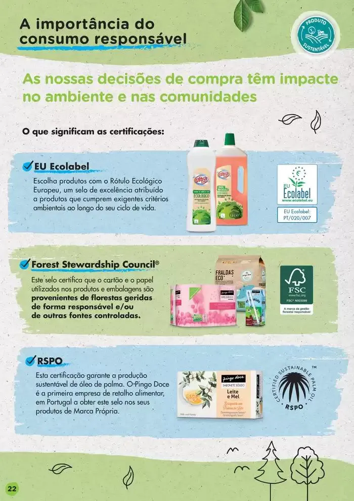 Folheto Pingo Doce Guia de Boas Práticas Ambientais de 17 de dezembro até 17 de janeiro 2025 - Pagina 22