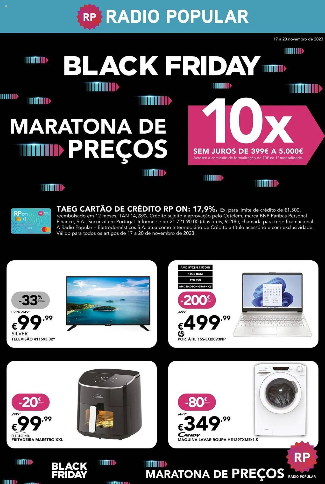 Folheto Folheto Radio Popular de 17 de novembro até 20 de novembro 2023 - Pagina 1