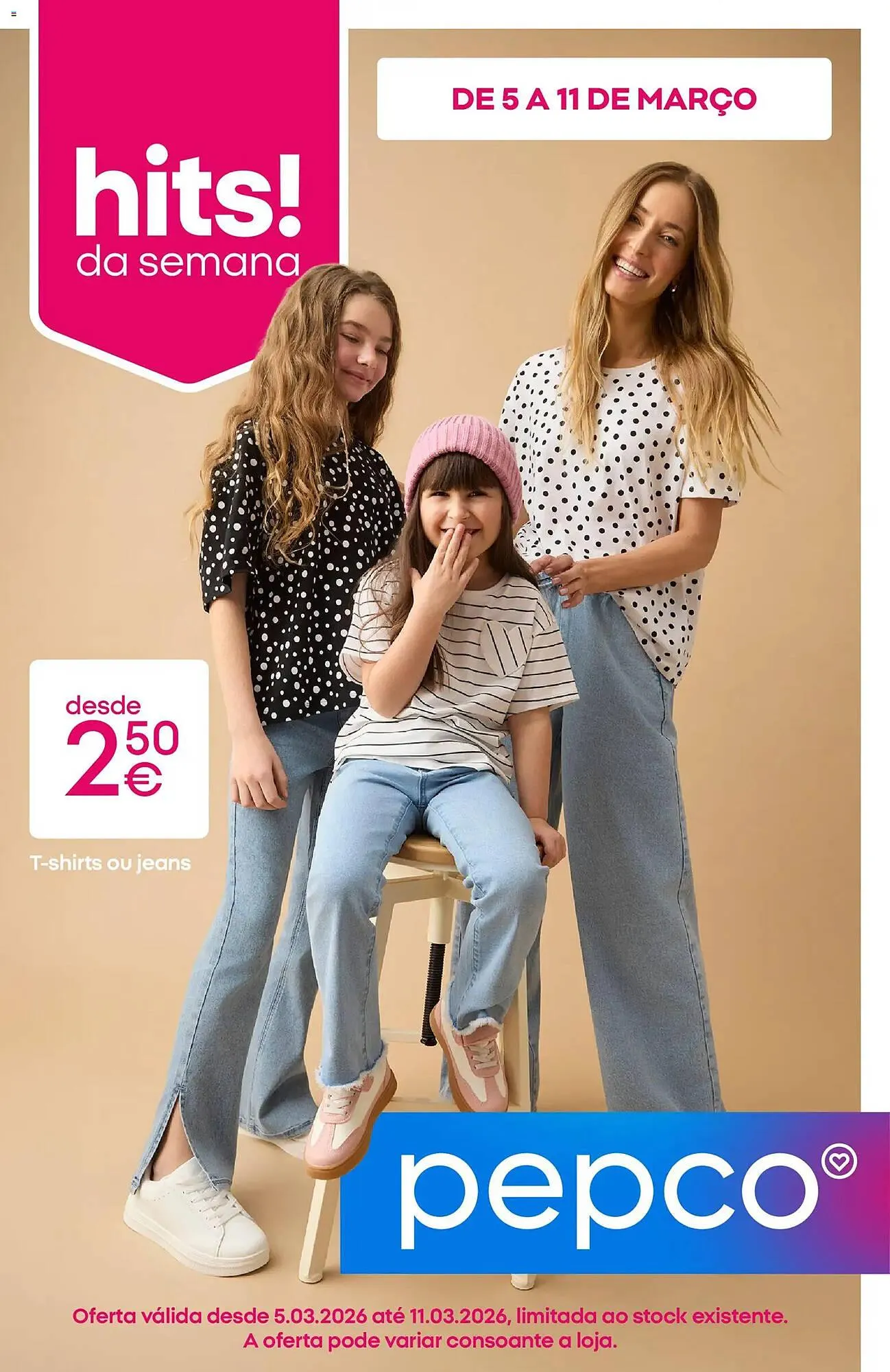 Folheto Catálogo Pepco de 5 de março até 12 de março 2026 - Pagina 1