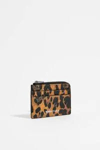 Porta-moedas retangular Leopard