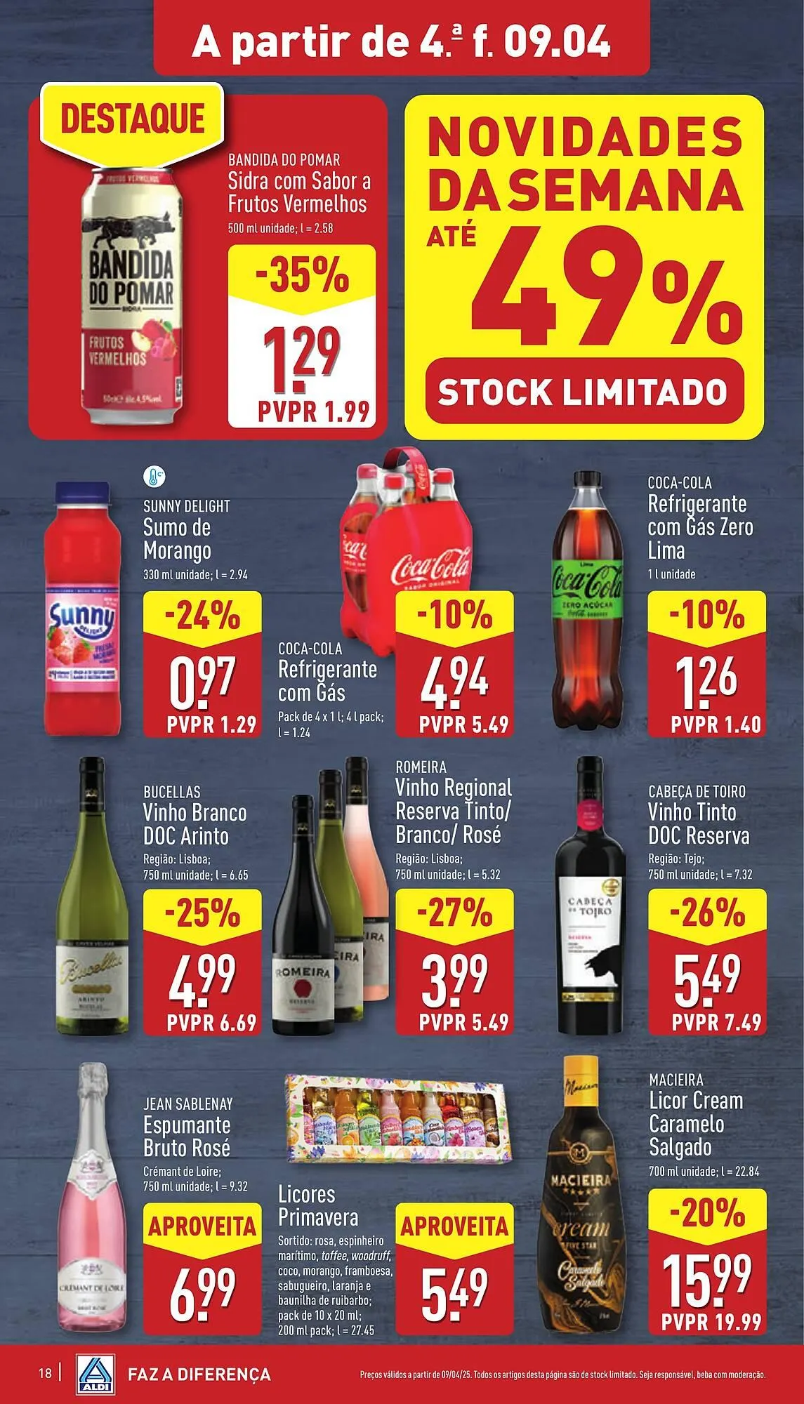 Folheto Folheto ALDI de 9 de abril até 15 de abril 2025 - Pagina 18