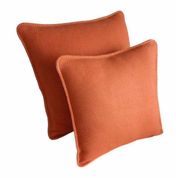 Capa de Almofada Polar Laranja 40×40 cm