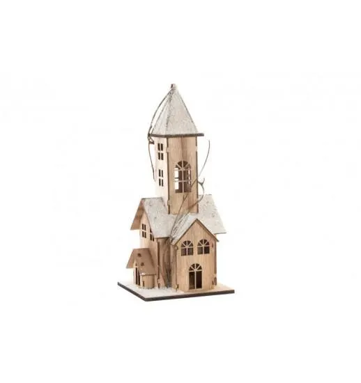 CASA MADEIRA LEDS DECORAÇÃO 14*13*32 - NV-141388