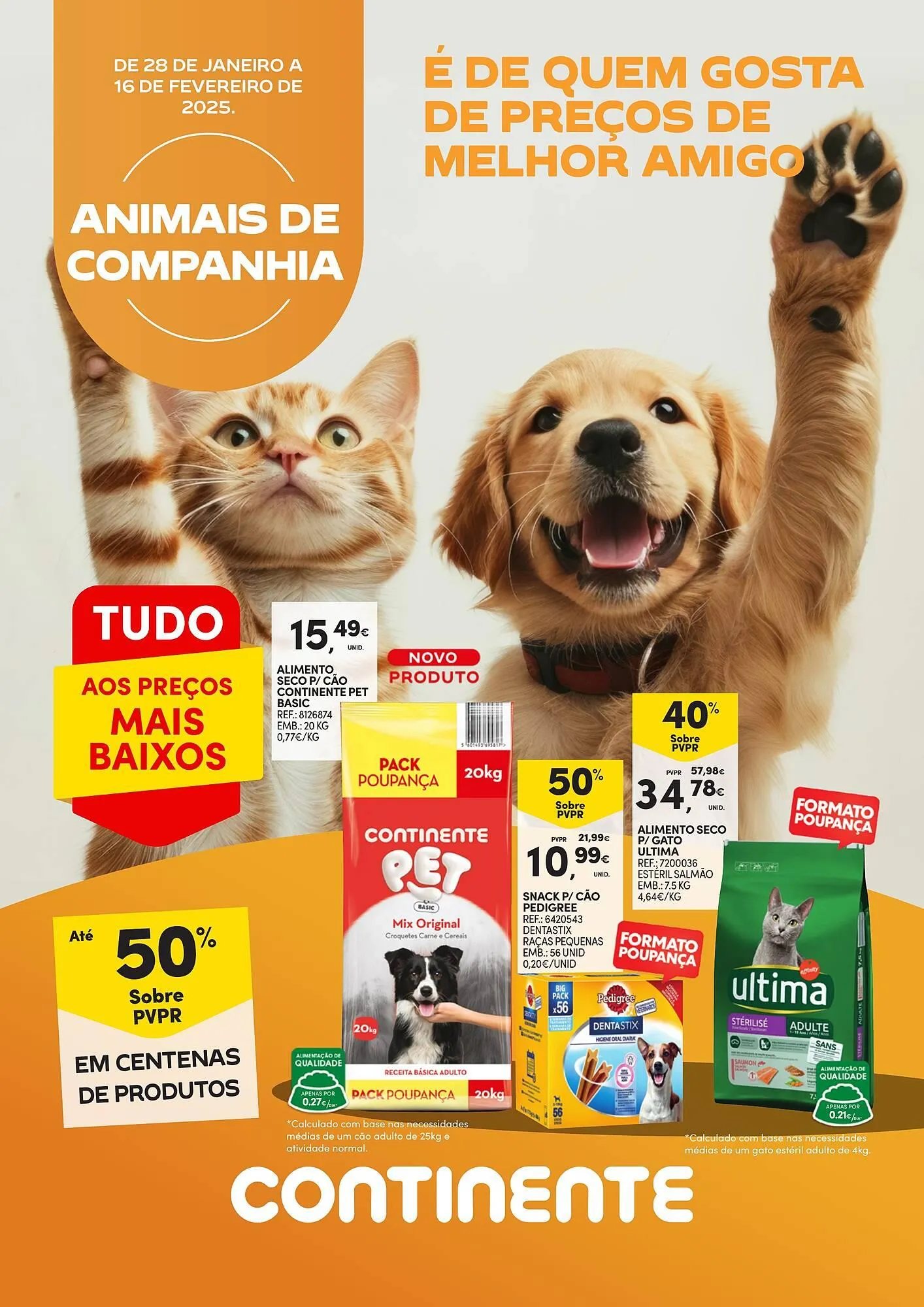 Folheto Folheto Continente de 28 de janeiro até 16 de fevereiro 2025 - Pagina 1