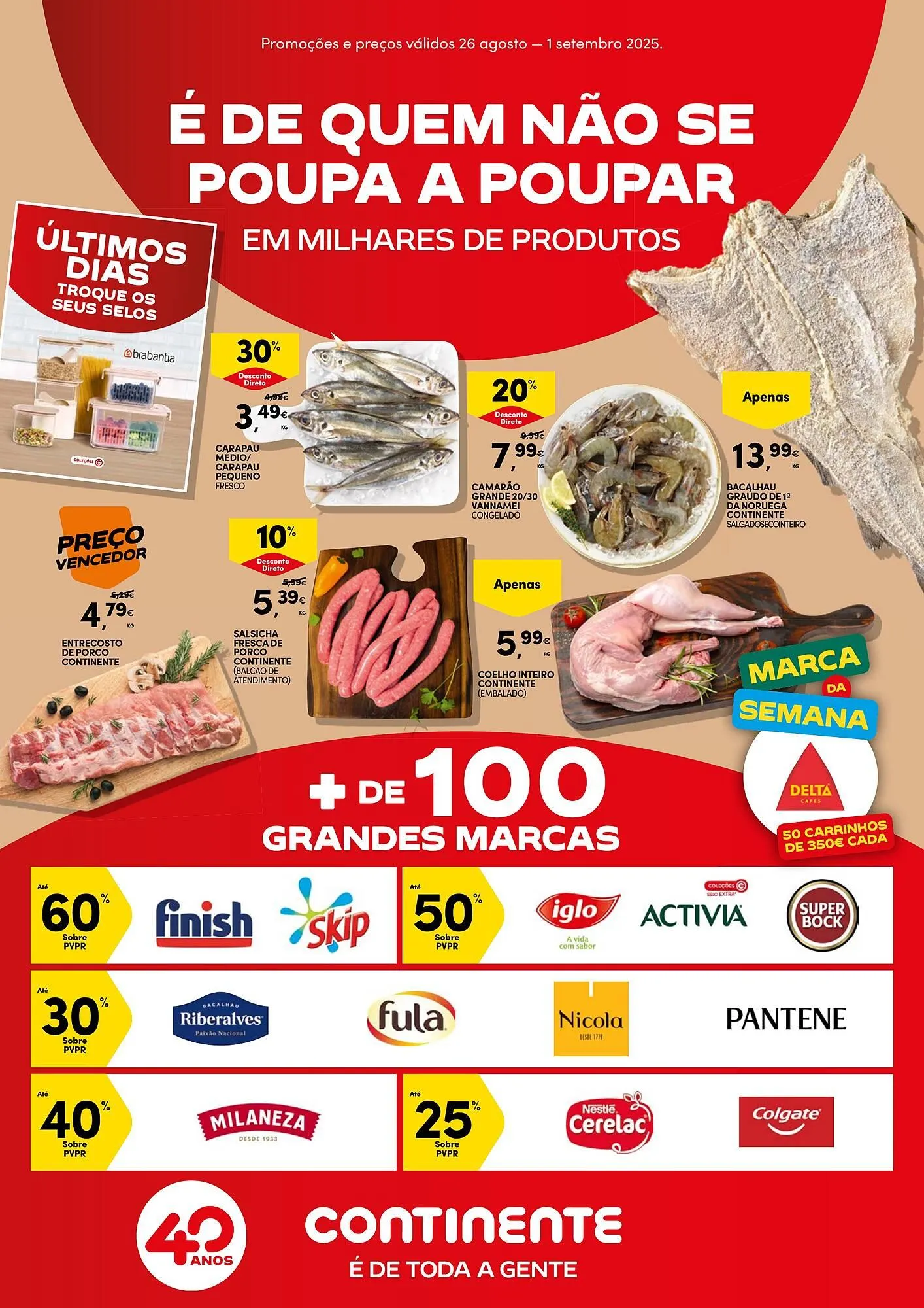Folheto Folheto Continente de 26 de agosto até 1 de setembro 2025 - Pagina 1