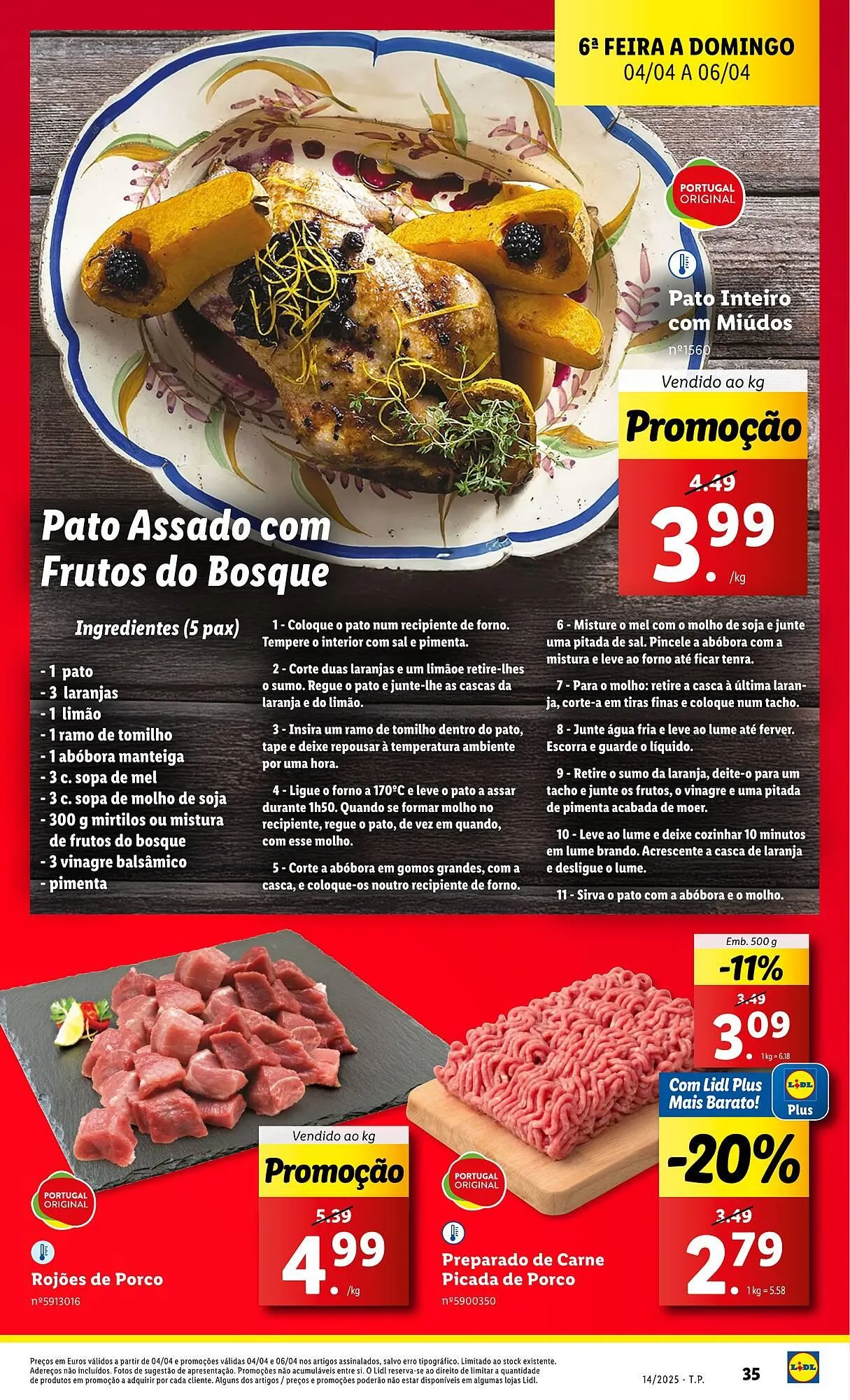 Folheto Folheto Lidl de 31 de março até 6 de abril 2025 - Pagina 35