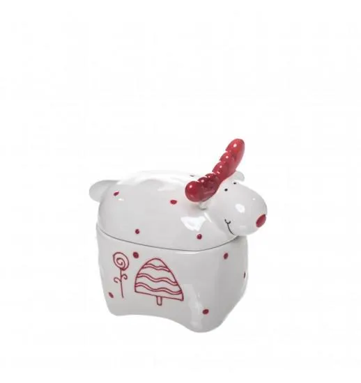 ACUCAREIRO EM CERAMICA C/ COLHER RENA - 74609