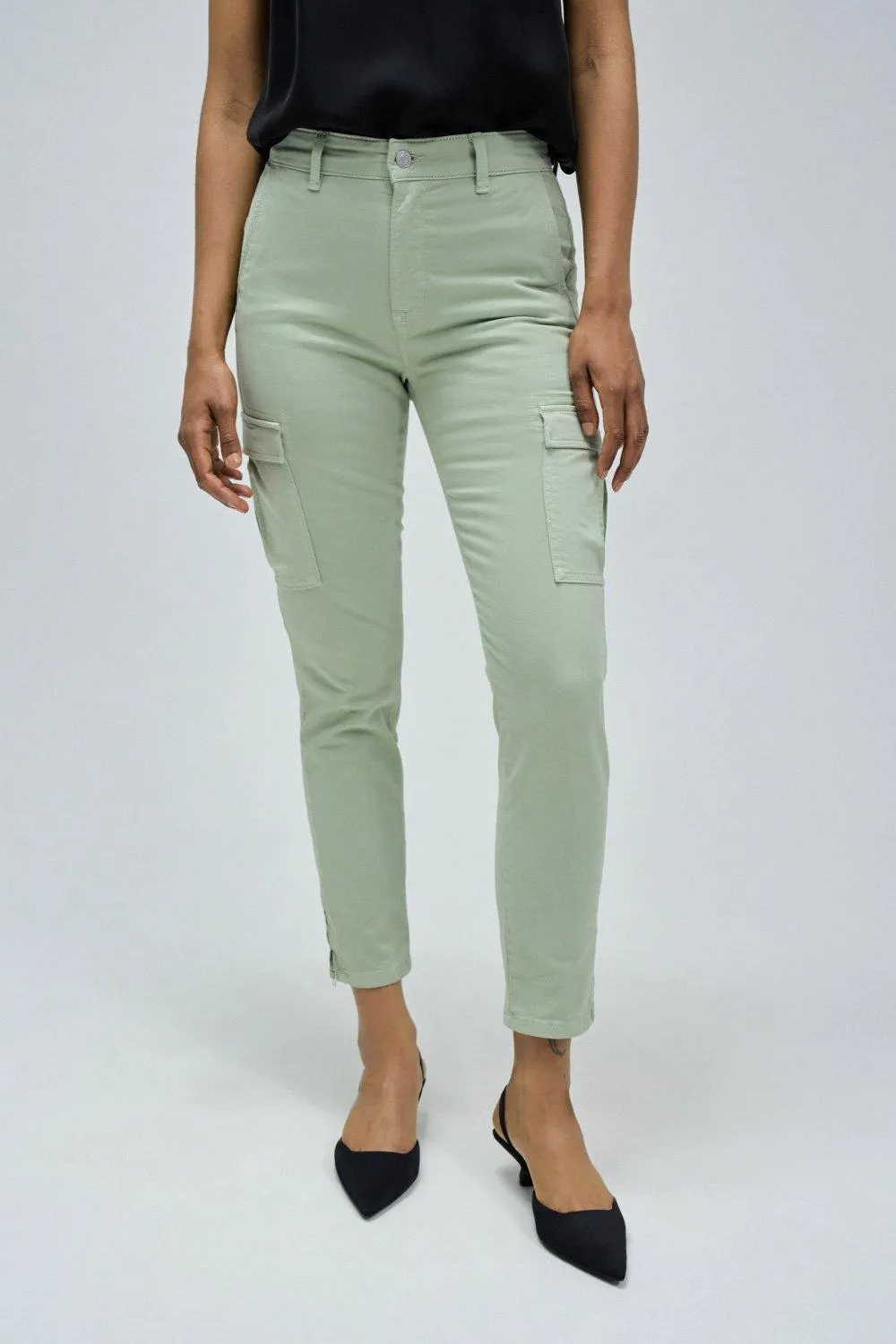 CALÇAS CARGO FAITH PUSH IN CROPPED SKINNY