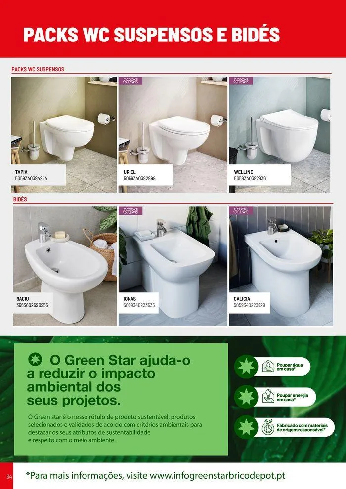 Folheto Catálogo de Casa De Banho de 8 de agosto até 31 de dezembro 2024 - Pagina 34