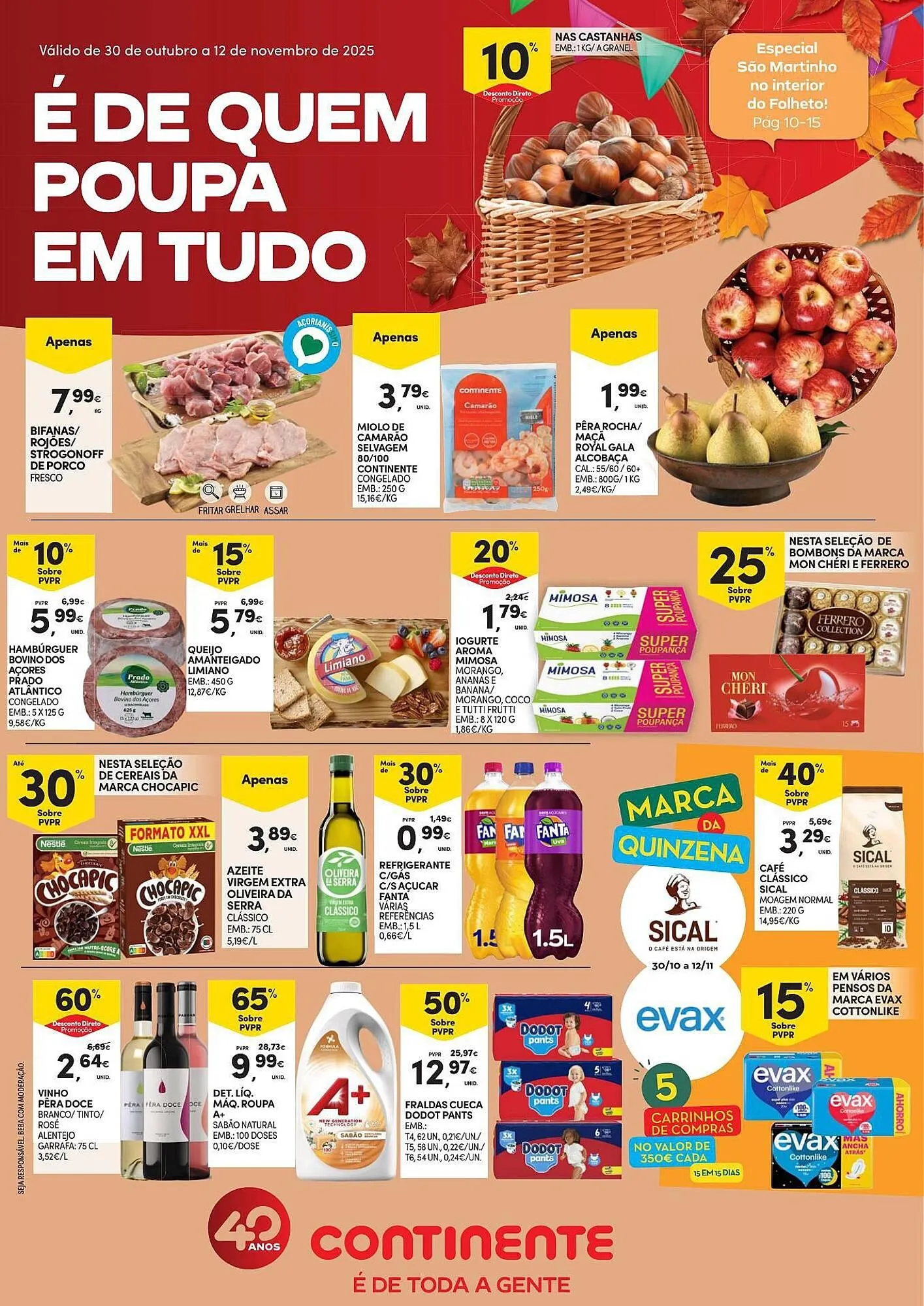 Folheto Folheto Continente de 30 de outubro até 12 de novembro 2025 - Pagina 1