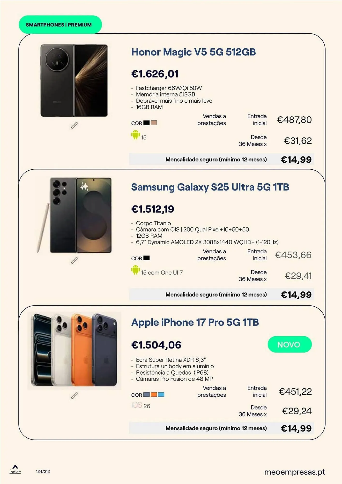 Folheto Catálogo MEO de 20 de outubro até 31 de dezembro 2025 - Pagina 124