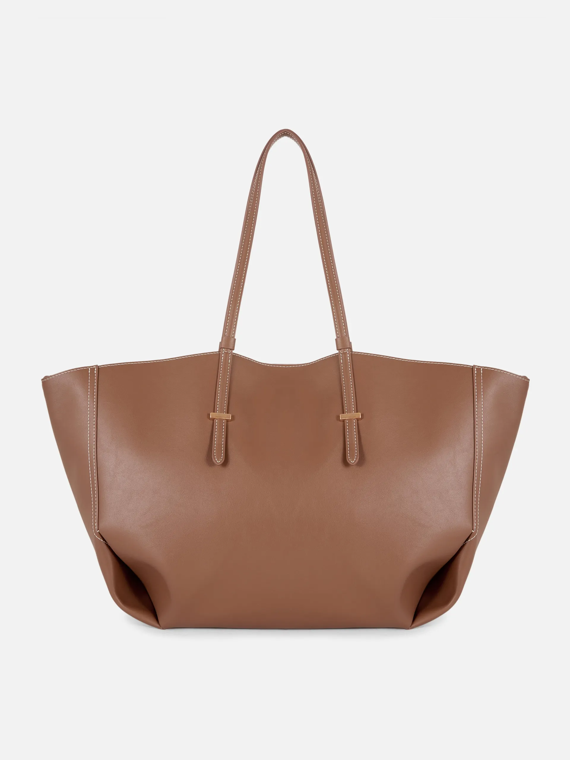The Edit Faux Leather Large Tote Bag