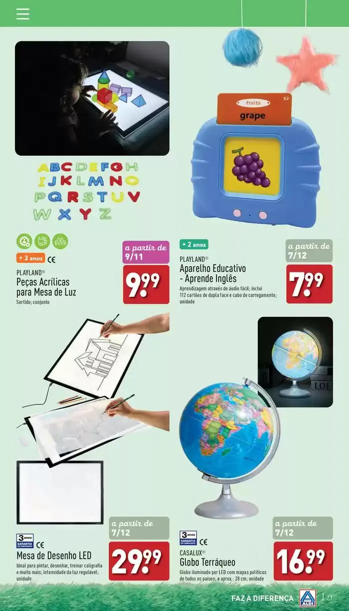 Folheto Folheto Aldi ! de 26 de outubro até 17 de dezembro 2024 - Pagina 21