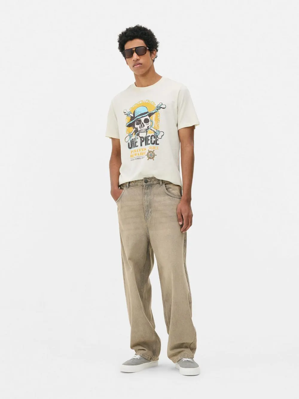 T-shirt caveira/ossos One Piece