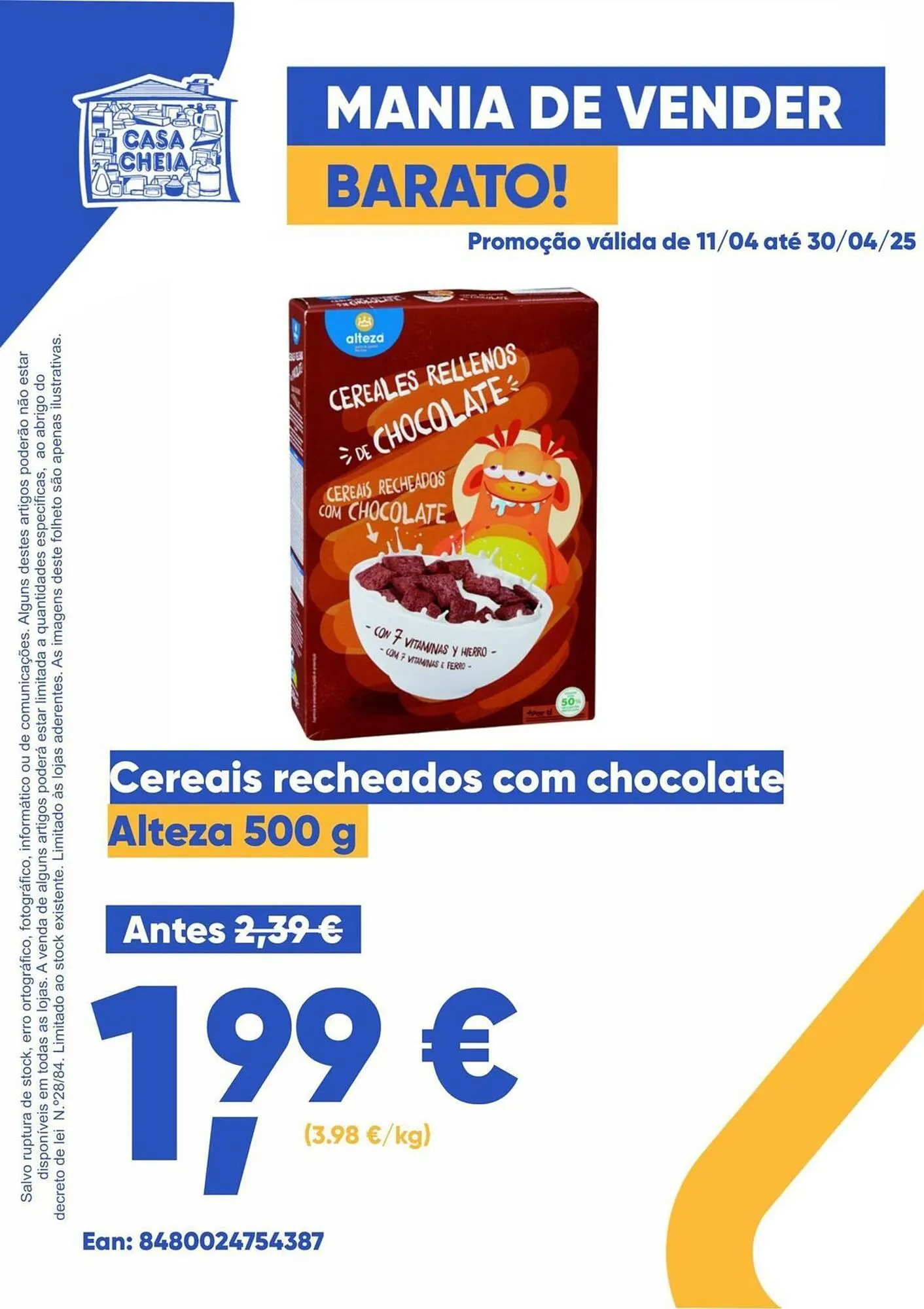 Folheto Folheto Casa Cheia de 11 de abril até 30 de abril 2025 - Pagina 1