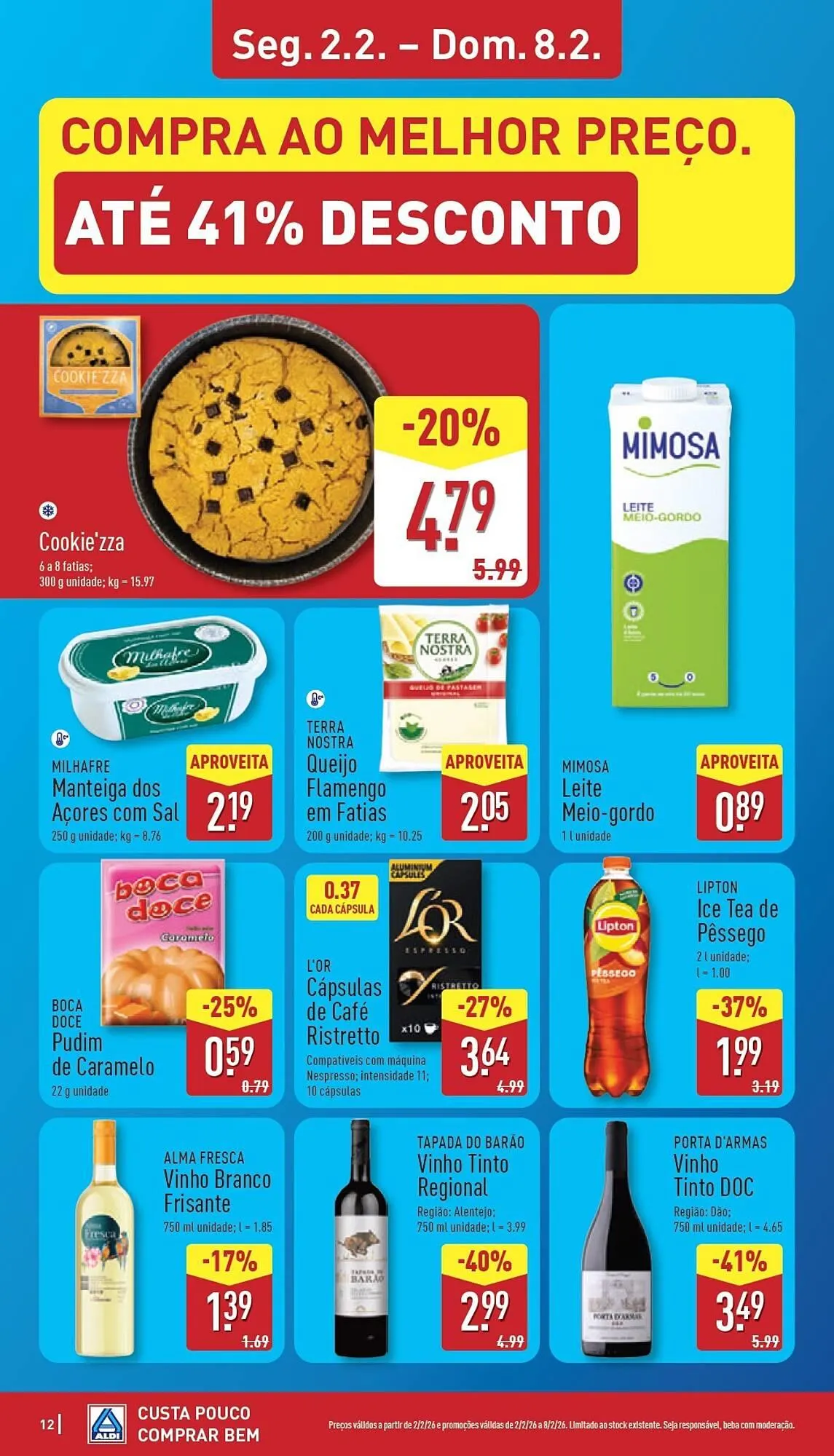 Folheto Folheto ALDI de 2 de fevereiro até 8 de fevereiro 2026 - Pagina 12