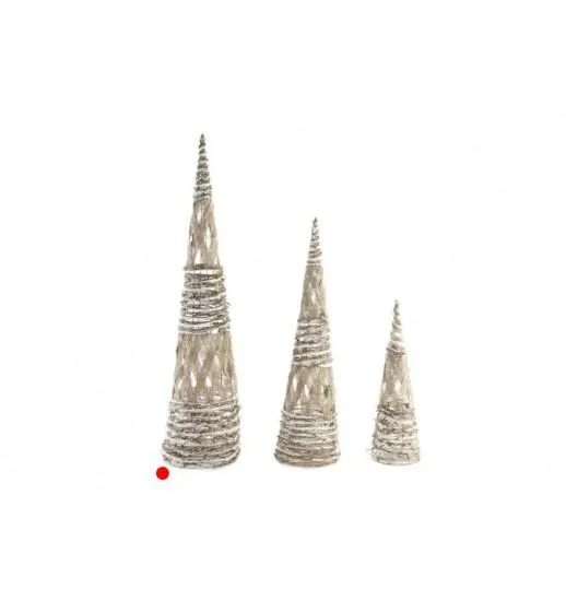 CONE RATAN COM ILUMINACAO LED GRANDE - NV-141218