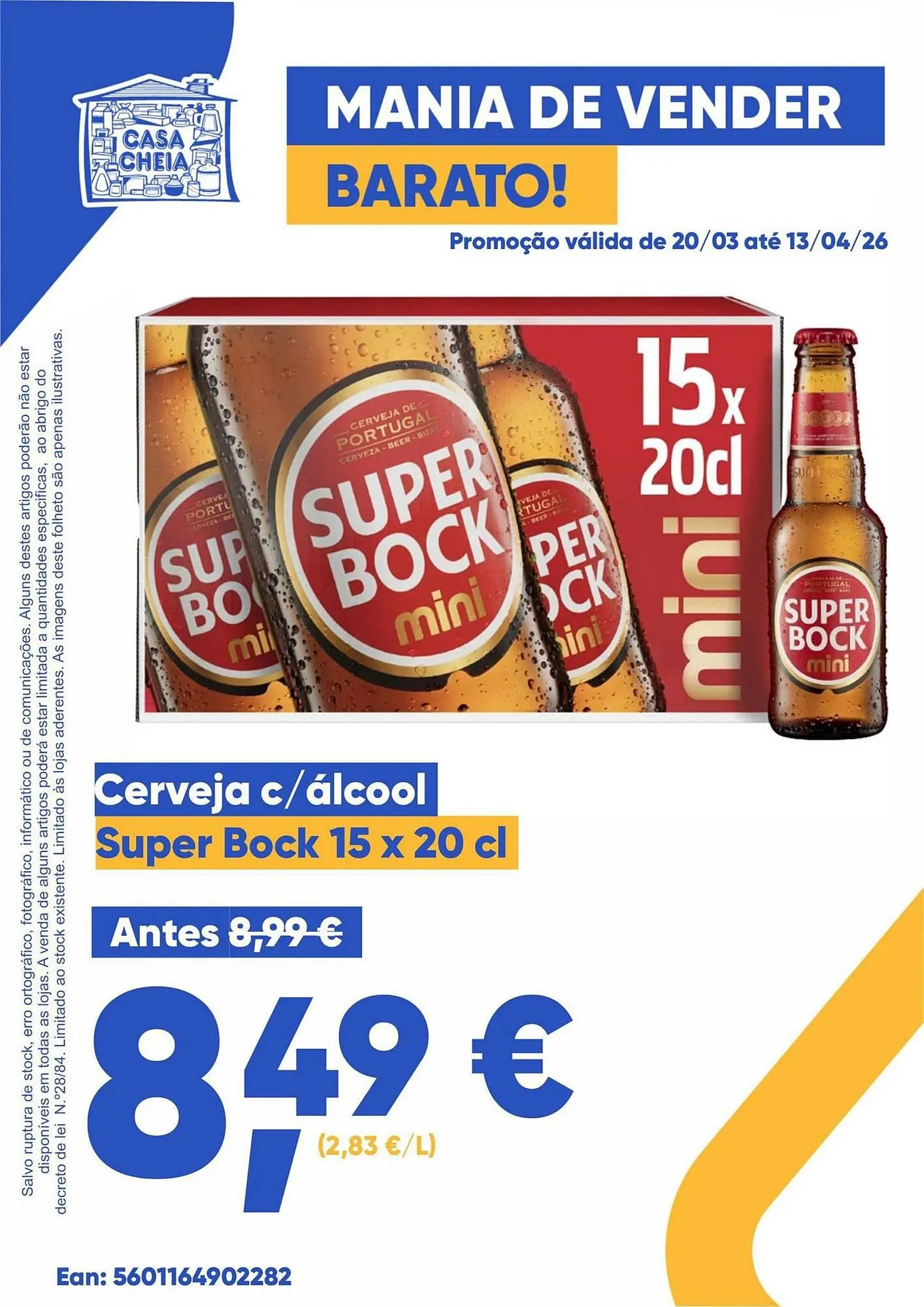 Folheto Folheto Casa Cheia de 24 de março até 20 de abril 2026 - Pagina 1